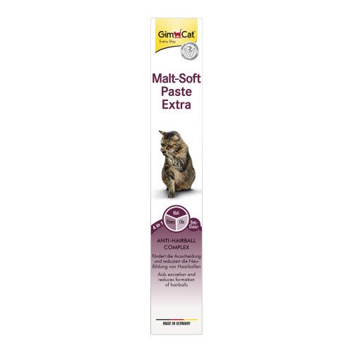 Паста GimCat Every Day Malt-Soft Paste Extra для кошек выведение шерсти из желудка 100 г