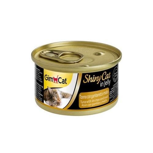 Вологий корм GimCat Shiny Cat для котів креветки і мальт 70 г