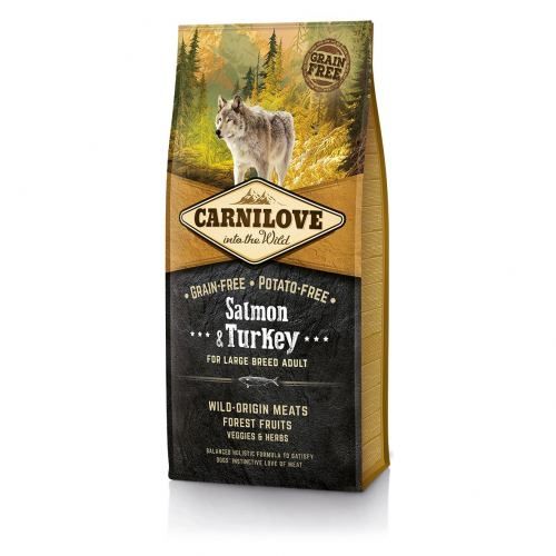 Сухий корм Carnilove Salmon & Turkey для дорослих собак великих порід лосось та індичка 12 кг