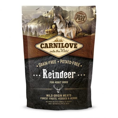 Сухий корм Carnilove Raindeer для дорослих собак всіх порід оленина та кабан 1,5 кг