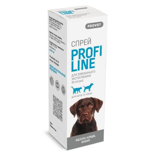 Спрей ProVet Profiline для котів та собак 30 мл (інсектоакарицид)