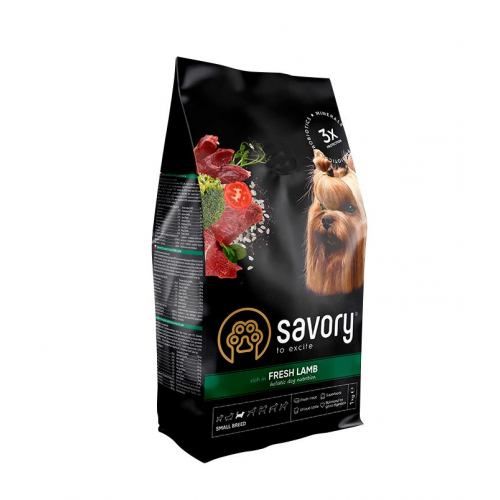 Сухой корм Savory для собак гурманов малых пород со свежим ягненком