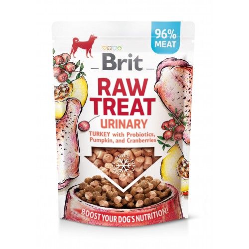 Лакомство для собак Brit Raw Treat freeze-dried Urinary для профилактики мочекаменной болезни индейка 40 г