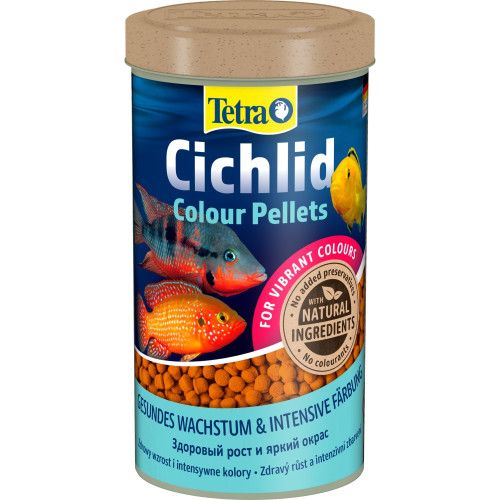 Корм Tetra Cichlid Colour для всіх цихлід для яскравості забарвлення 500 мл (гранули)