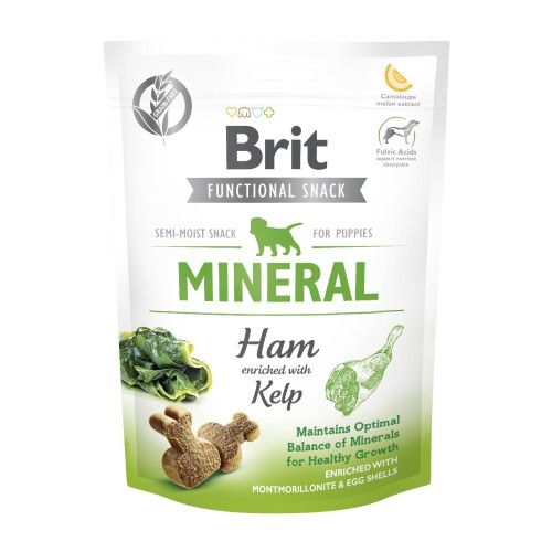 Функциональное лакомство для щенков Brit Care Functional Snack Mineral Ham с ветчиной 150 г