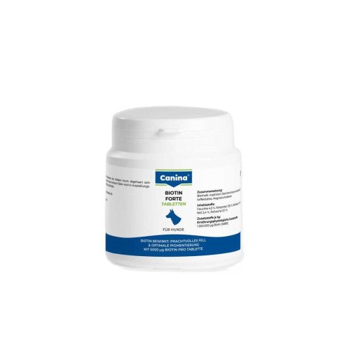 Вітаміни Canina Biotin Forte Tabletten для собак інтенсивний курс для шерсті 100 г (30 табл)