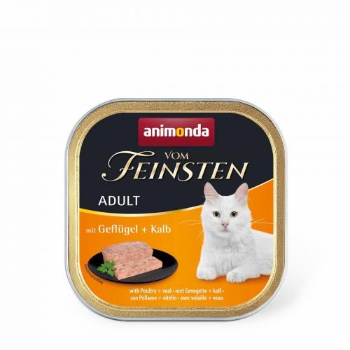 Вологий корм Animonda Vom Feinsten для котів з птицею і телятиною 100 г