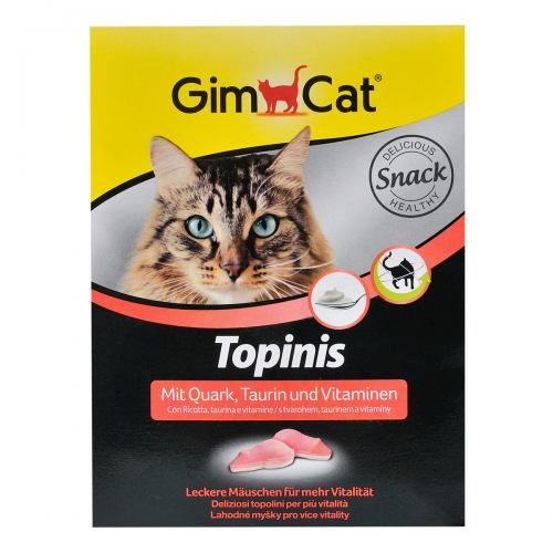 Вітаміни GimCat Topinis для котів таблетки з сиром 220 г