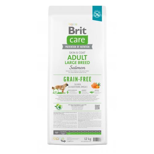 Сухий корм Brit Care Dog Grain-free Adult Large Breed для собак великих порід беззерновий з лососем