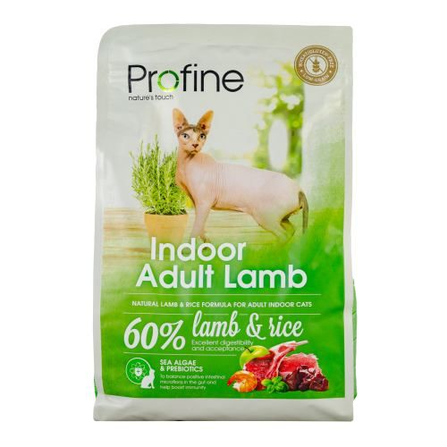 Сухий корм для котів Profine Indoor  які живуть в приміщенні з ягням та рисом 2 кг