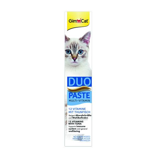 Паста для котів GimCat DUO PASTE Multi-vitamin 12 vitamins with tuna 12 вітамінів та тунець 50 г