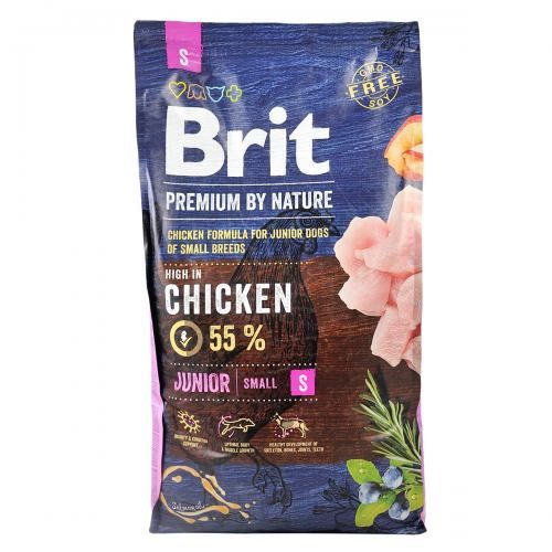 Сухий корм Brit Premium Dog Junior S для цуценят дрібних порід з куркою 3 кг