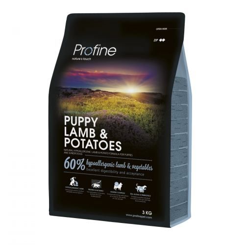 Сухий корм Profine Puppy для цуценят та юніорів всіх порід з ягнятиною та картоплею 3 кг