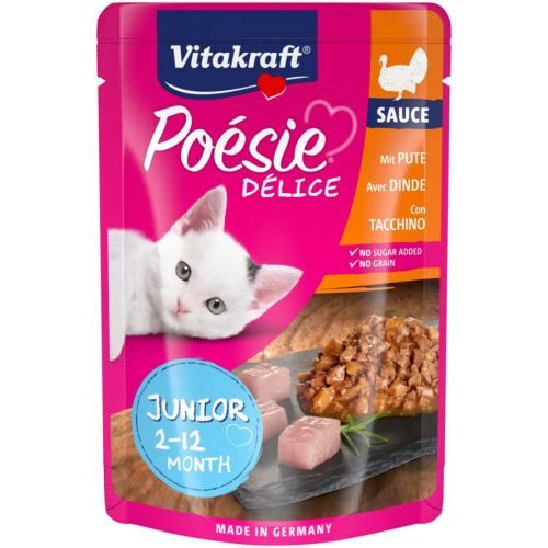 Вологий корм Vitakraft Po?sie D?lice для кошенят індичка в соусі 85 г