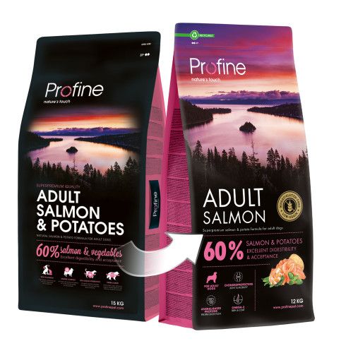 Корм сухий Profine Salmon and Potatoes для дорослих собак всіх порід з лососем та картоплею