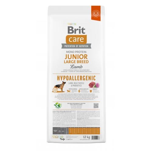 Сухой корм Brit Care Hypoallergenic Junior Large Breed для молодых собак крупных гипоаллергенных пород с ягненком