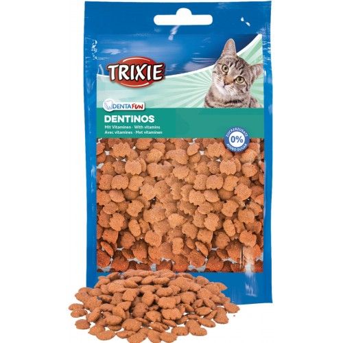 Витамизированное лакомство Trixie Denta Fun Dentinos для кошек для здоровья зубов 50 г