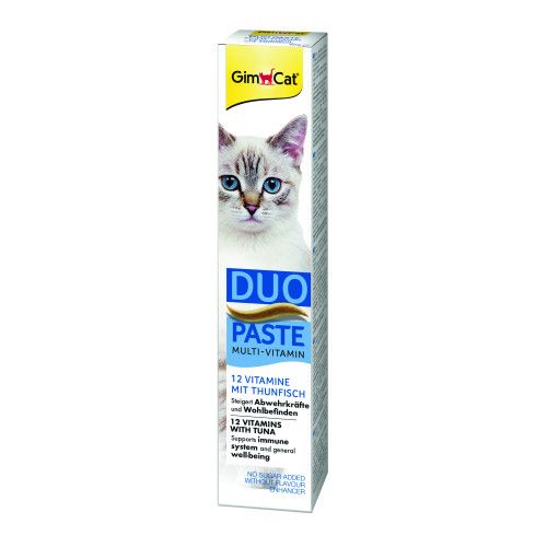 Паста для котів GimCat DUO PASTE Multi-vitamin 12 vitamins with tuna 12 вітамінів та тунець 50 г