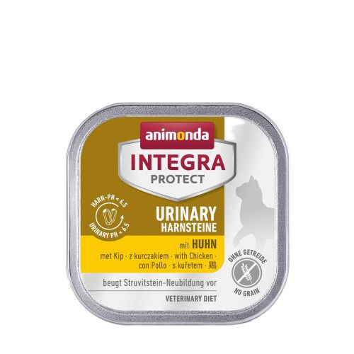 Вологий корм для котів   Integra Protect Urinary Struvit dish with Chicken при сечокам'яній хворобі, з куркою, 100 г