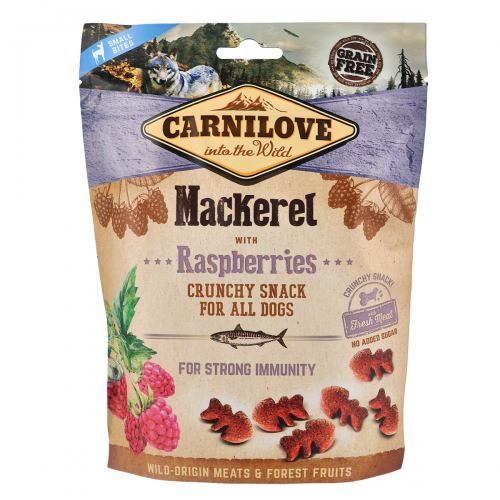 Лакомство Carnilove Crunchy Snack для собак скумбрия и малина 200 г