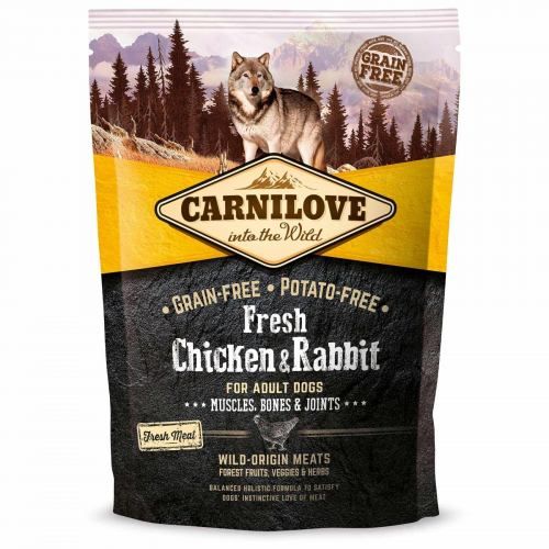 Сухий корм Carnilove Fresh Chicken & Rabbit для дорослих собак всіх порід курка та кролик 1,5 кг