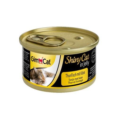 Вологий корм GimCat Shiny Cat для котів тунець і сир 70 г