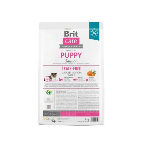 Сухий корм Brit Care Dog Grain-free Puppy для цуценят беззерновий з лососем