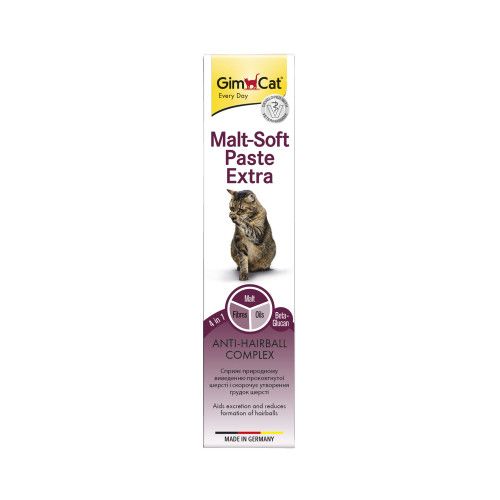 Паста GimCat Every Day Malt-Soft Paste Extra для котів виведення шерсті зі шлунку 20 г