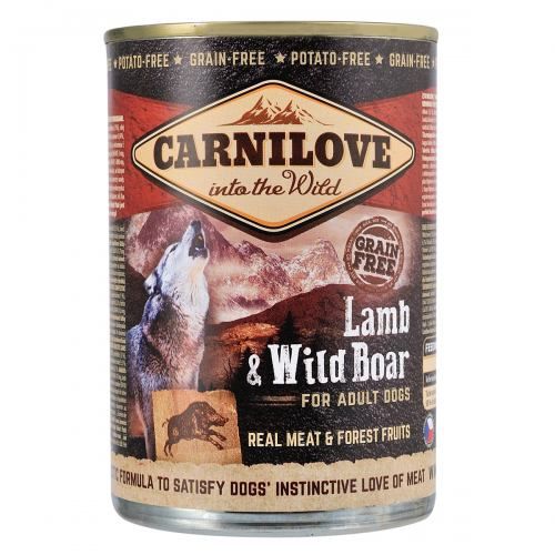 Влажный корм Carnilove Lamb & Wild Boar для собак ягненок и кабан 400 г