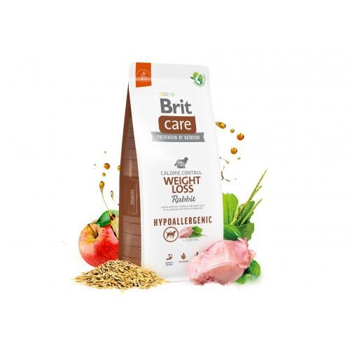 Сухий корм Brit Care Dog Hypoallergenic Weight Loss для собак із зайвою вагою гіпоалергенний з кроликом