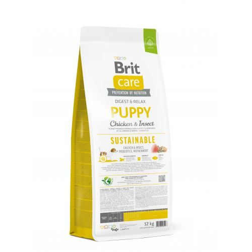 Сухий корм Brit Care Dog Sustainable Puppy для цуценят з куркою та комахами