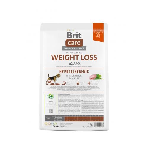 Сухий корм Brit Care Dog Hypoallergenic Weight Loss для собак із зайвою вагою гіпоалергенний з кроликом