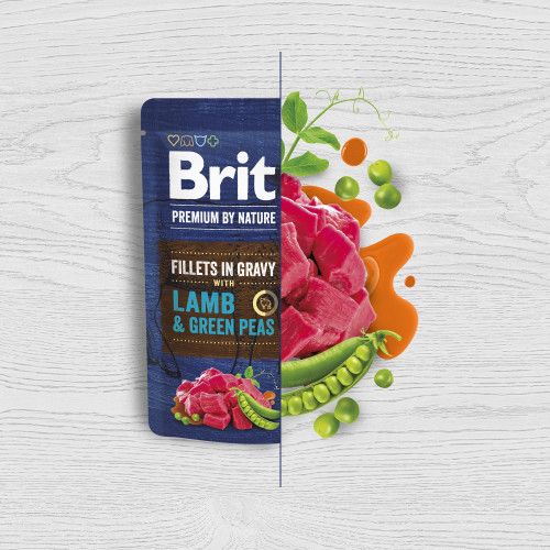 Корм вологий Brit Premium Fillets in Gravy Multipack для собак малих порід філе в соусі Мультипак 12 шт х 85 г