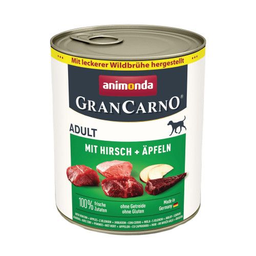 Корм влажный для собак Animonda GranCarno Adult с олениной и яблоком 800 г
