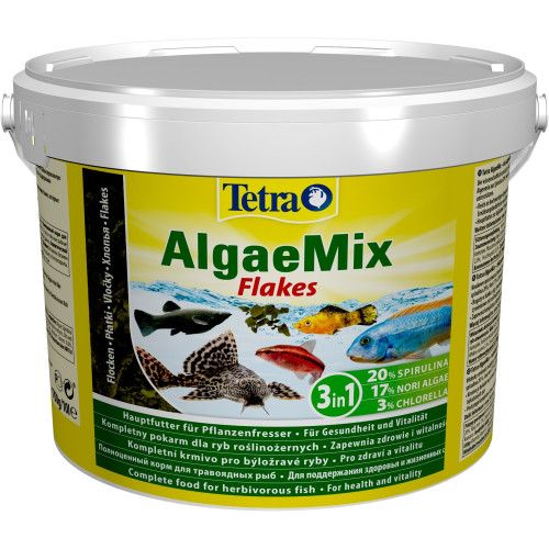 Корм Tetra Algae Mix для всіх видів травоїдних декоративних риб 10 л (пластівці)