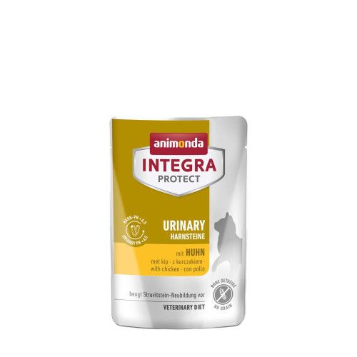 Вологий корм для котів   Integra Protect Urinary Struvit при сечокам'яній хворобі, з куркою, пауч, 85 г