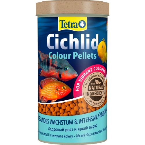 Корм Tetra Cichlid Colour для всіх цихлід для яскравості забарвлення 500 мл (гранули)