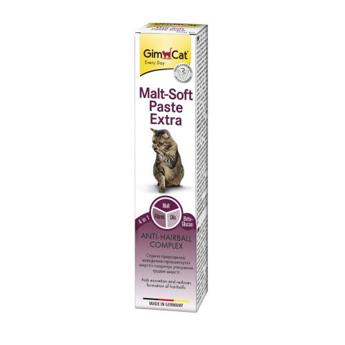 Паста GimCat Every Day Malt-Soft Paste Extra для котів виведення шерсті зі шлунку 20 г