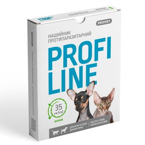Нашийник Provet Profiline для котів та собак 35 см кораловий (інсектоакарицид)