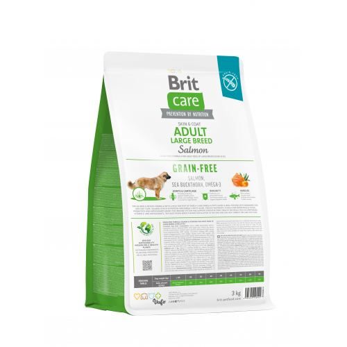Сухий корм Brit Care Dog Grain-free Adult Large Breed для собак великих порід беззерновий з лососем