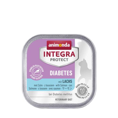 Вологий корм для котів   Integra Protect Diabetes with Salmon при діабеті, з лососем, 100 г