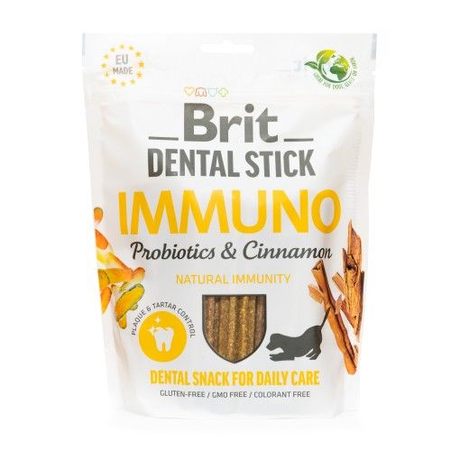 Лакомство для собак Brit Dental Stick Calm успокаивающая конопля и пустырник 7 шт 251 г