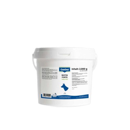 Вітаміни Canina Biotin Forte Tabletten для собак інтенсивний курс для шерсті 2000 г (600 табл)
