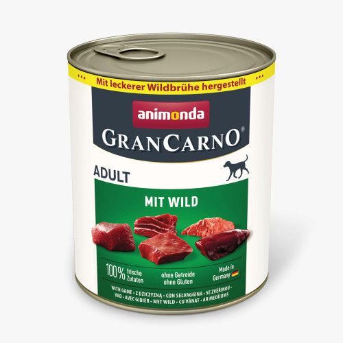 Корм вологий для собак Animonda GranCarno Adult with game з дичиною 800 г