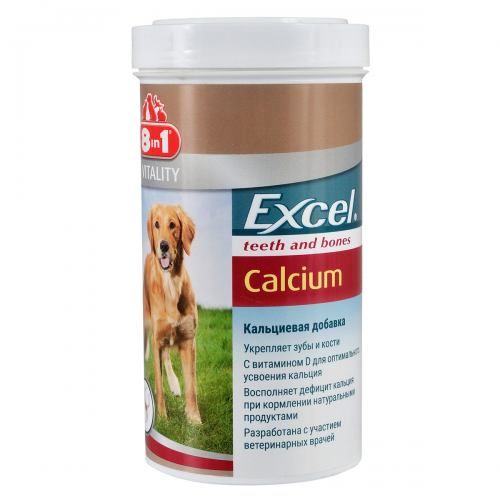 Вітаміни 8in1 Excel «Calcium» для собак кальцій 880 шт (для зубів та кісток)