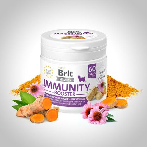 Вітаміни для собак Brit Vitamins Immunity Booster 120 g для імунітету 60 таблеток