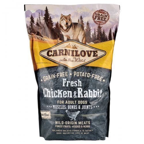Сухий корм Carnilove Fresh Chicken & Rabbit для дорослих собак всіх порід курка та кролик 1,5 кг