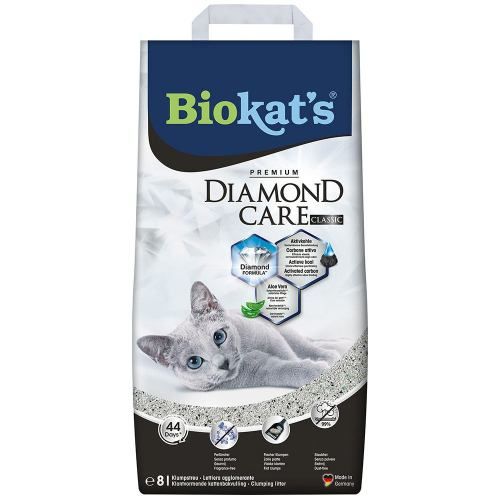 Наповнювач Biokats Diamond Classic для котячого туалету бентонітовий 8 л