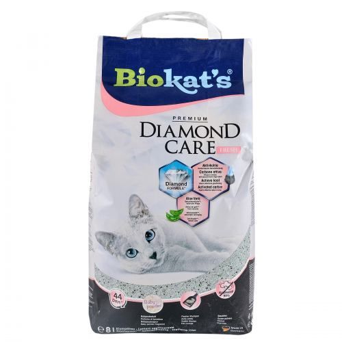 Наповнювач Biokats Diamond Fresh для котячого туалету бентонітовий 8 л