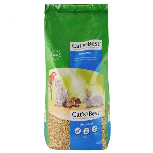 Наповнювач Cat’s Best Universal для домашніх тварин деревний 40 л/22 кг